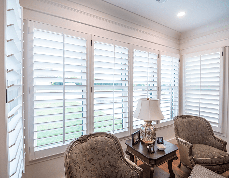 Dwell Shutter and Blinds custom interior exterior shutters window treatment blinds shades drapes bahama louver panel combination